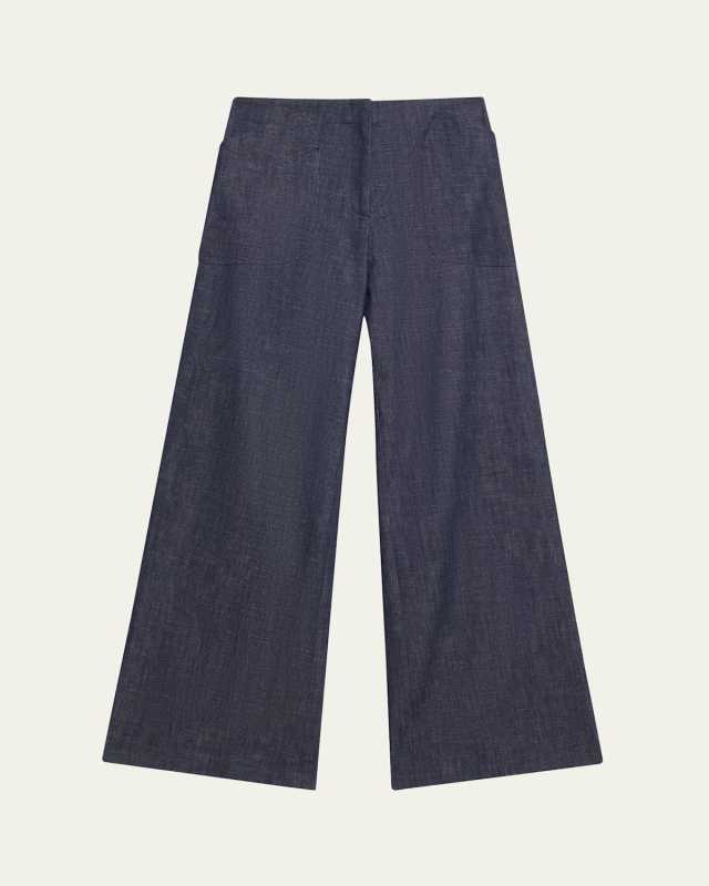 Eda Wide-Leg Denim Pants